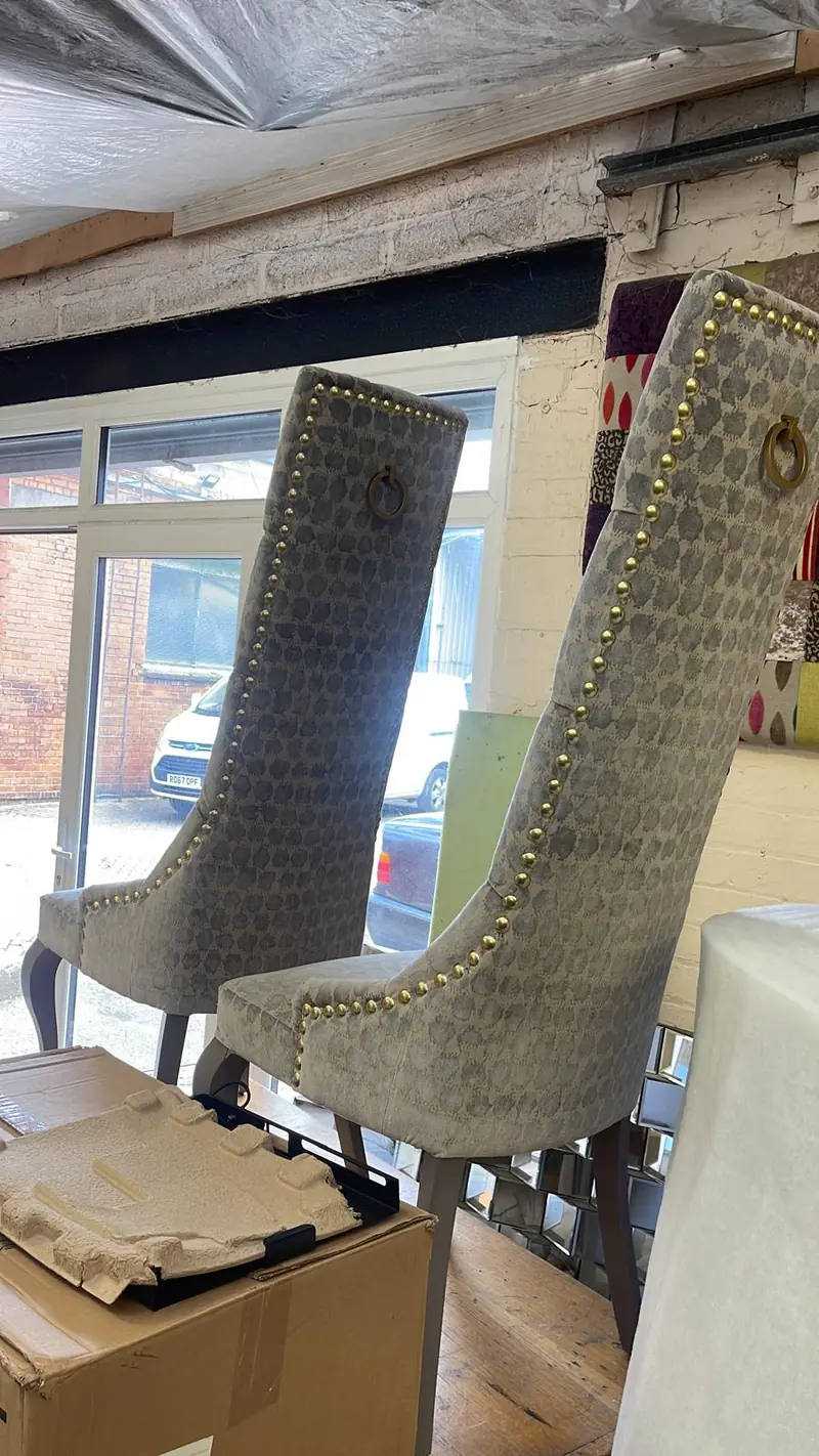 Contract chairs part-built in the workshop